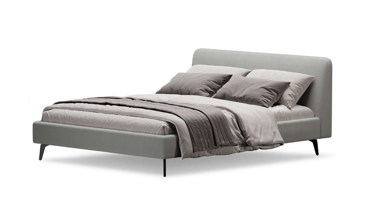 Кровать Симпл на ножках 160х200 велюр velutto soft 992