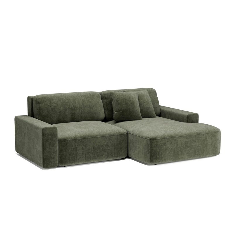 Комо двухмодульный угловой с подлокотниками sharli 6 Green Grass