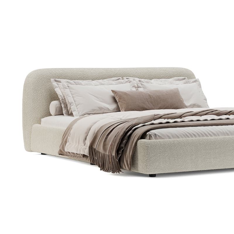Кровать Лагом букле buckle white 1.6x2.0