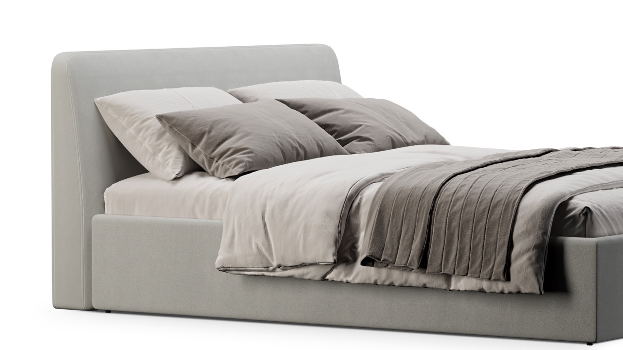 Кровать Симпл 140х200 велюр velutto soft 992